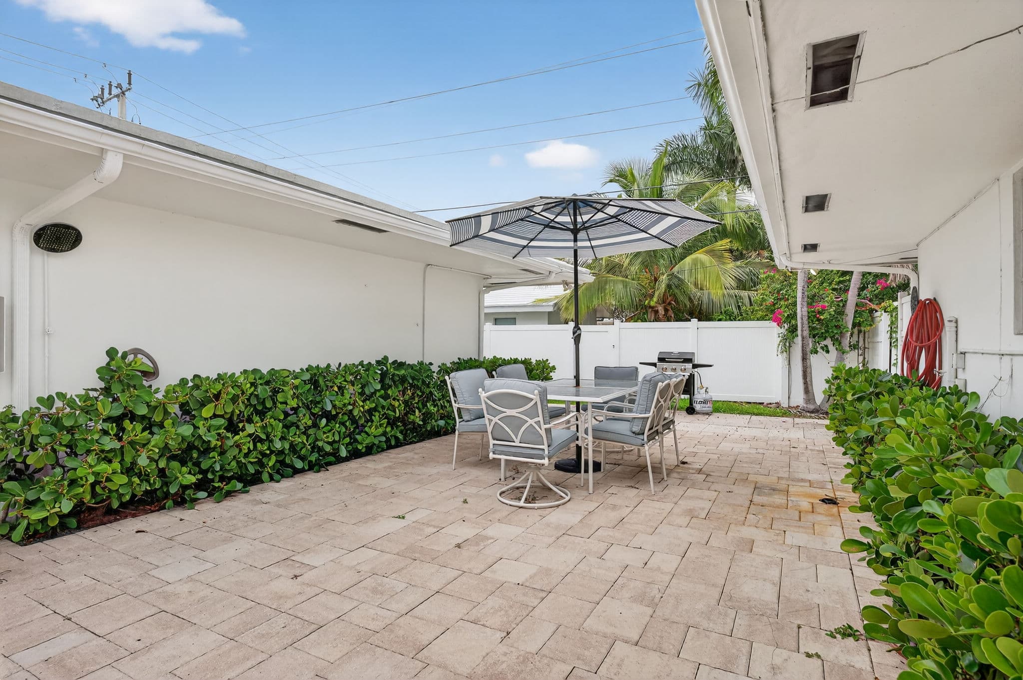 Outdoor dining area